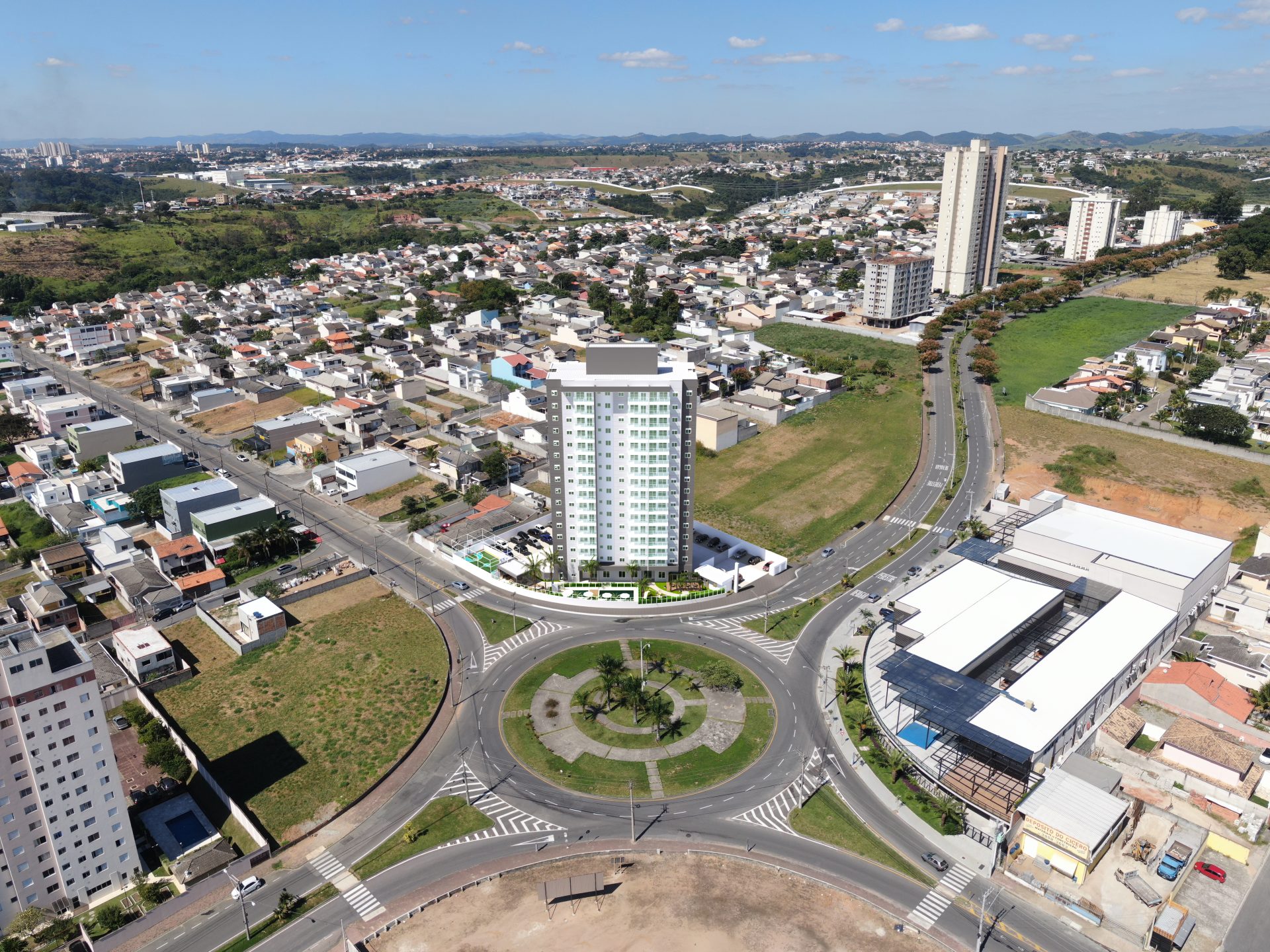 FACHADA VILLA BRANCA DRONE