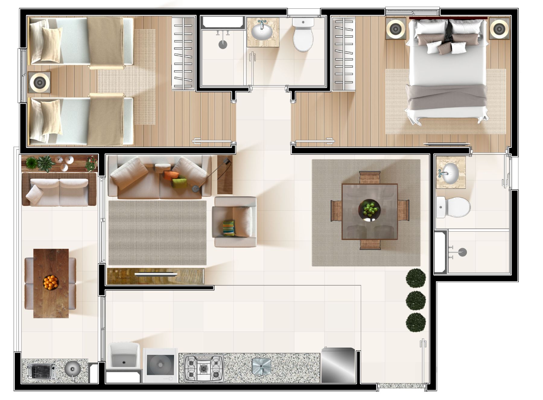 PLANTA TIPO 1 SALINAS