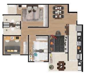 PLANTA TIPO 3 VILA BRANCA